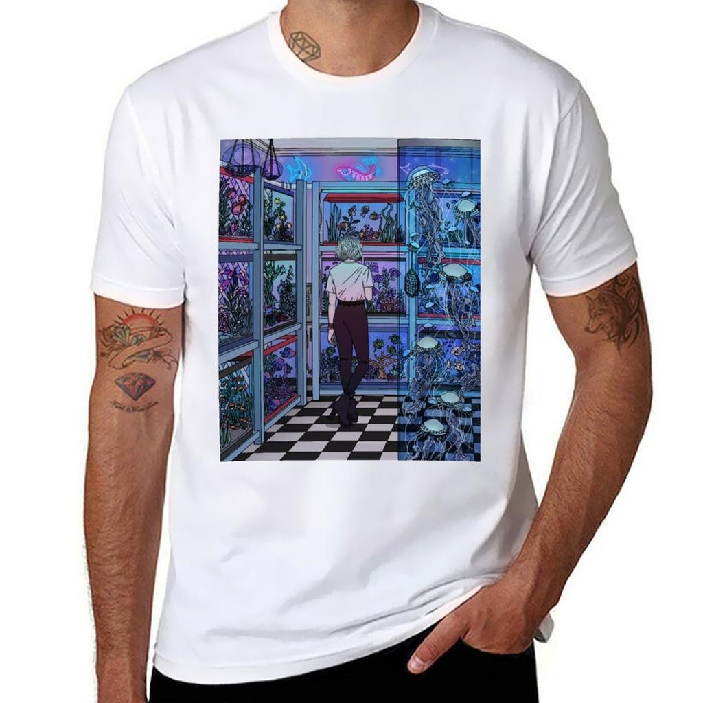 Aquarium Tshirt Large Size Casual Tee Shirt Tshirt