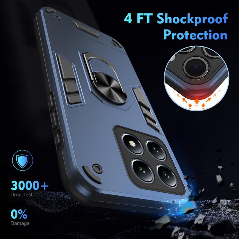 For Xiaomi 14T Pro 5G Case Shockproof Armor Magnetic Holder Ring Case For Xiaomi14T Mi14T 14 T T14 Pro 14TPro Lens Protect Cover