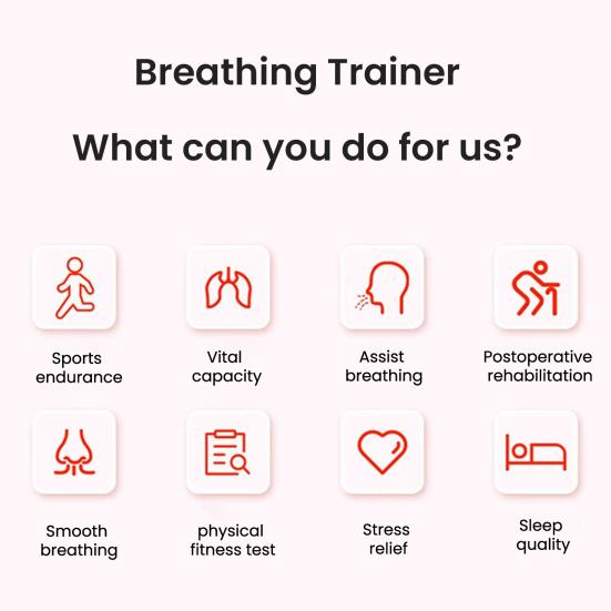 Breathing Exercise Device Abdominal Muscle Trainer Deep Breathing Dumbbell Men Women Adults Lung Capacity Training Device Core Exercise Equipment