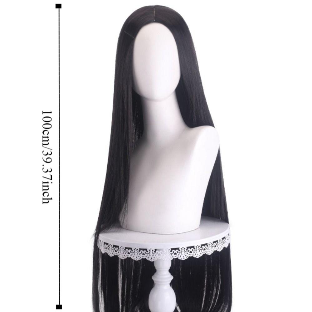 100cm Anime Cosplay Wigs Centre Parting Straight Hairpiece Long Straight Cosplay Wig  Party