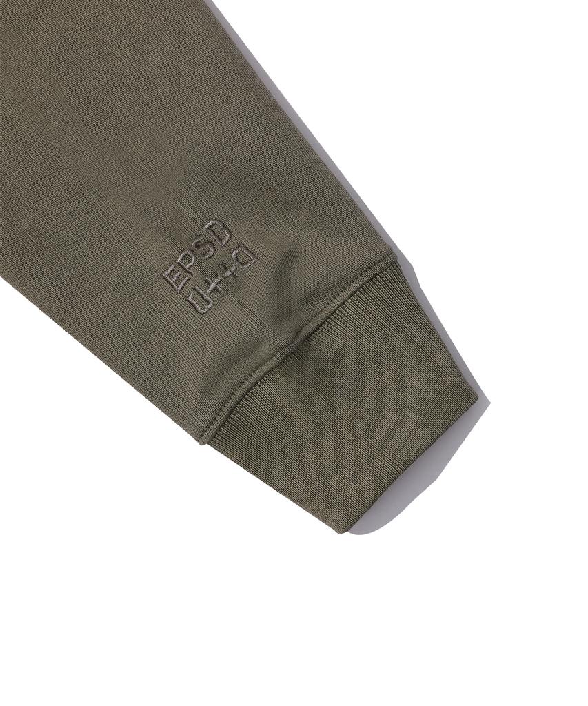 Episode Untitled Symbol Match Pigment Zip-Up Hoodie_Khaki