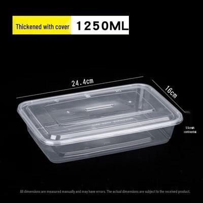 Deshanyuan Thickened Disposable Rectangular Food Containers with Lids