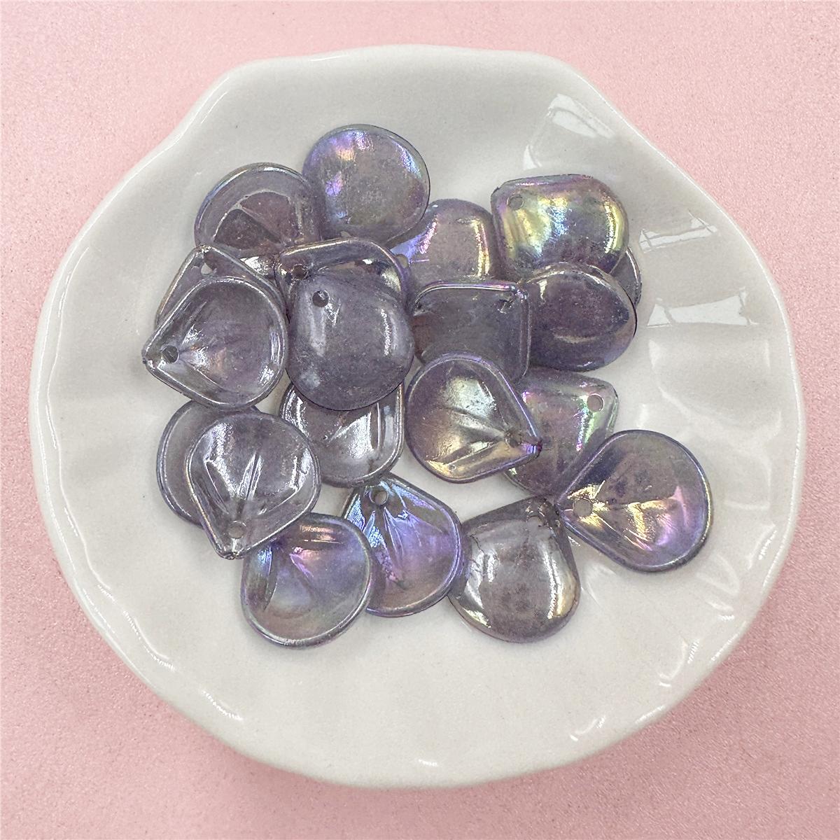 

13,5*14,8 мм аксессуары лепестки цветов для изготовления ювелирных изделий шпильки серьги браслет кулон AB цвета шарм бусины DIY 20 шт. серый