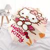 Hello Kitty,Autumn Leaves Automatic Folding Umbrella-Simple 8-Rib Design, Bright Cartoon Pattern, Durable Iron Frame, Suitable For Travel, O