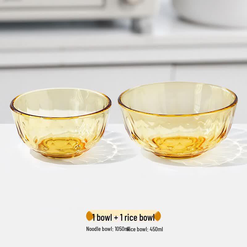 Meishangyuan Amber Glass Microwave-Safe Tableware