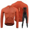 Herren Atmungsaktives Langarm Radtrikot Trägerhosen Set MTB Fahrradkleidung Maillot Ropa Ciclismo