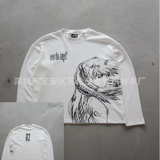 New Animation Girl 02 Printed Short Sleeve T-Shirt Loose Printed Cotton Top Hot Sale