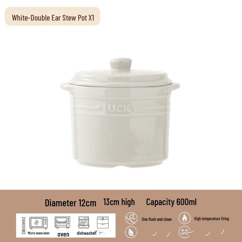 

Ru Han Double-Handled Ceramic Steaming Bowl