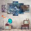 Prints Canvas Paintings Wall Art 5 Pieces Interiorized Buddha Meditate Posters Pictures Home Decor Living Room No Frame Modular