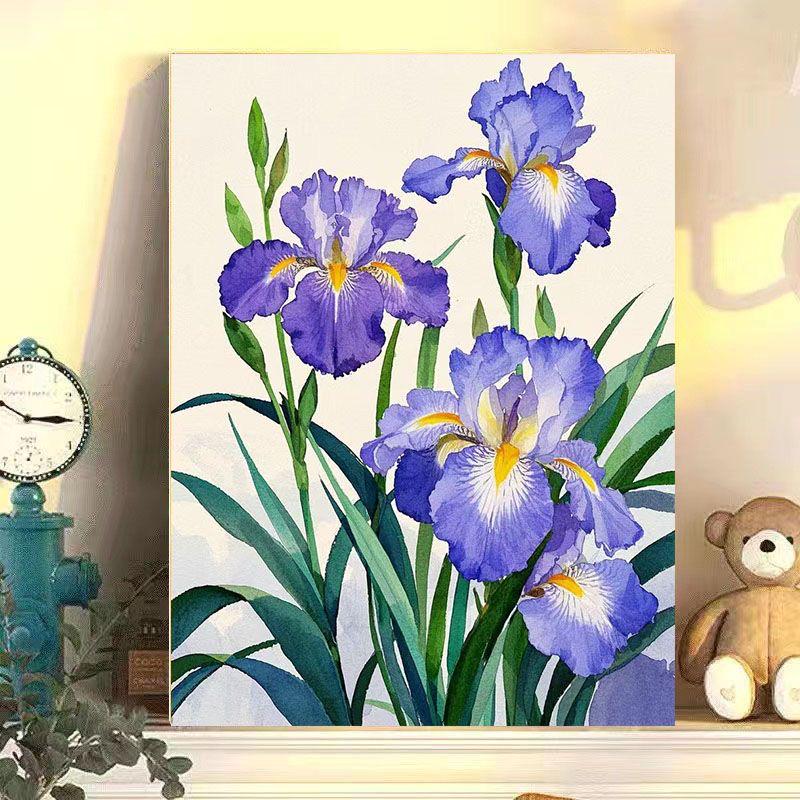 Minimalist DIY Floral Oil Painting Kit - Stress Relieving Decorative Art