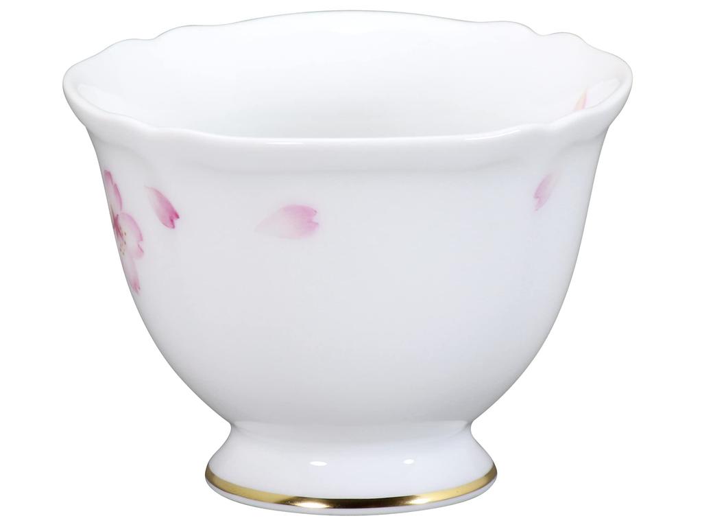 Okura Pottery [Hand-painted] Sakura No. 76 Sake Cup, Approx. 100cc, Made In Japan, 76CCN/C303