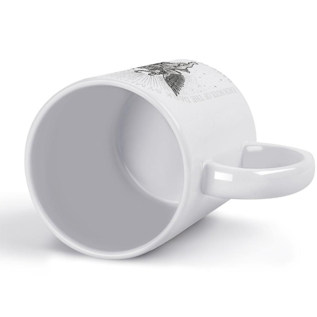 11oz White Coffee Mug with Dual-Side Print and Durable Ceramic Feel, Smooth Handle for Hot Drinks During Work or Home