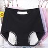 Women's Physiological Solid Color Cotton High Waist Menstrual Leak Proof Menstrual Sanitary Underwear