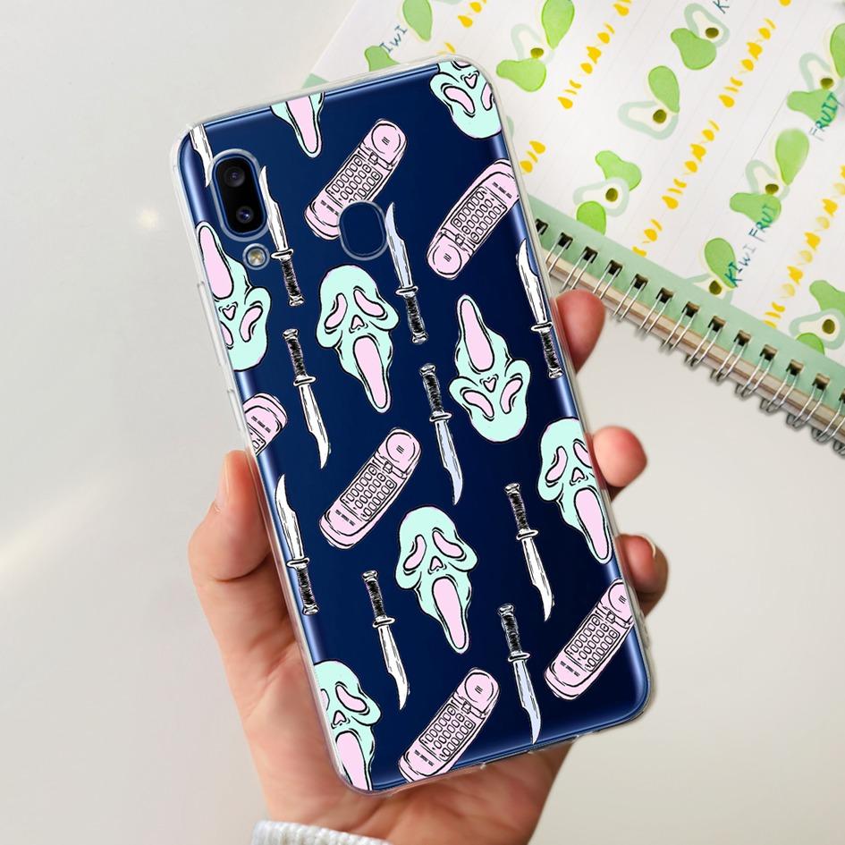 For Samsung Galaxy A20 Case A205 SM-A205F Silicone Cover Cute Astronaut Soft Phone Cases For Samsung A20e A202F A30 A305F Bumper