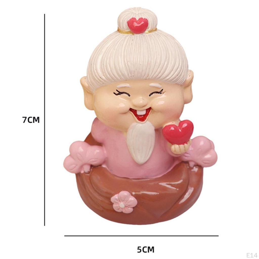 Chinese Statue Artwork Sculpture Traditional Figurine for Office Cabinet Fireplace Desktop Bookshelf