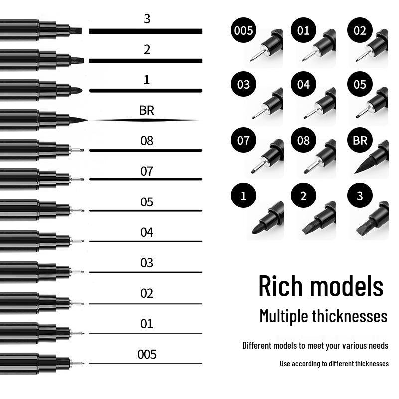 Gundam Model Water-based Needle Pens for Sketching, Tracing, and Drawing Manga