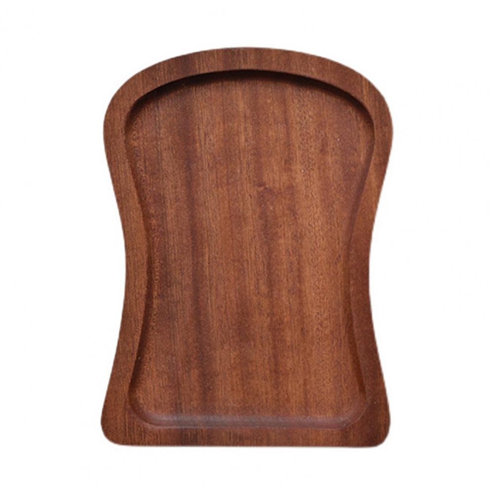 Vintage Wooden Snack Tray Cup Pad Coaster Plate Kitchen Decorative Plate Fruit Dish Sandwich Bread Buffet Salad Serving Tray