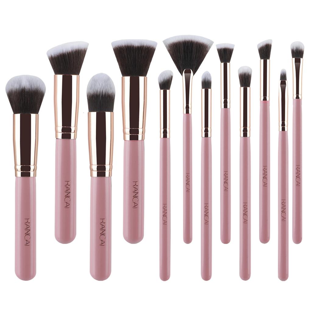 Neues 11/12/16 Schwarz-Gold Make-up Pinsel Set Weiches Haar Puderpinsel Foundation Pinsel Highlighter/Aufhellungs Pinsel