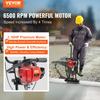 Benzínový vibračný poter na betón, s hliníkovou doskou 3370 mm, súprava rovnej lišty, 4-taktný vibračný motor na cementové finišovanie s výškovo nastaviteľnými rukoväťami,