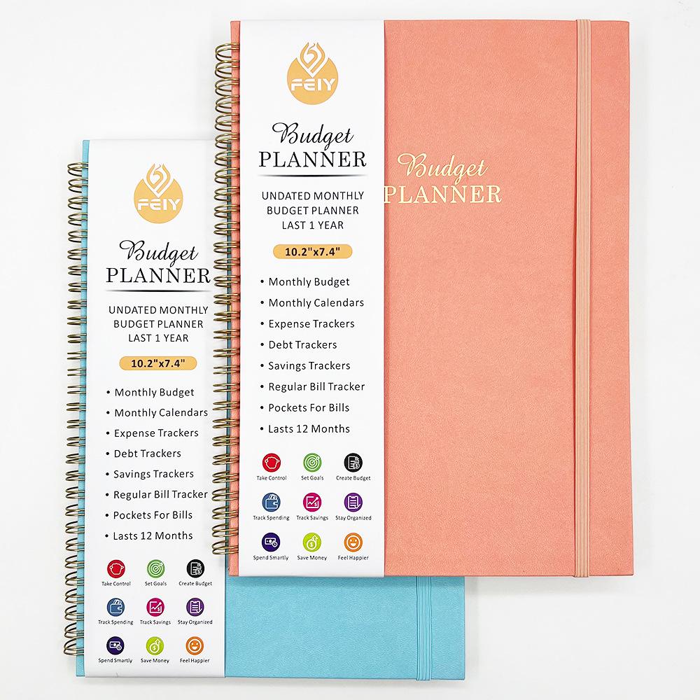 Financial Budget Notebook with Stickers: 16K Cross-border Fund Planning & Income/Expenditure Management Spiral Book