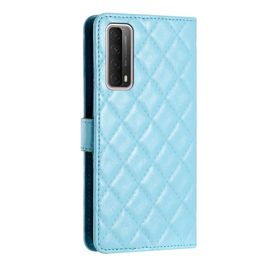 Quilted Pattern Faux Leather Wallet Case for Huawei Honor Series.Honor10 Lite Honor200 Honor300 P20Lite... 360° Protection with Card Slots & Stand
