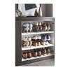 Yamazaki Jitsugyo (Yamazaki) Shoe Rack Medium Extendable Shoe Rack Frame Black 2573 (x 4)