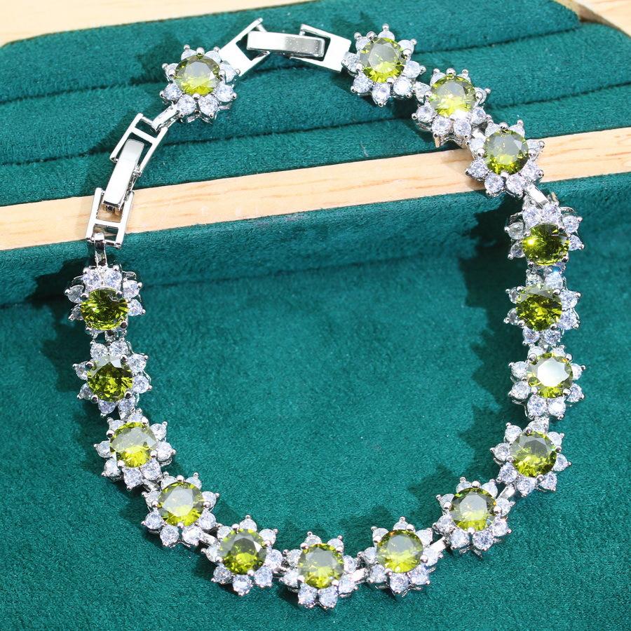 2024 New Full Diamond Ladies Jewelry Set Ladies Romantic Accessories Fashion