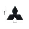1Pcs Carbon Fiber Logo Steering Wheel Decal Logo 3D Sticker Car Badge Logo For Mitsubishi Outlander RalliArt ASX Pajero Lancer