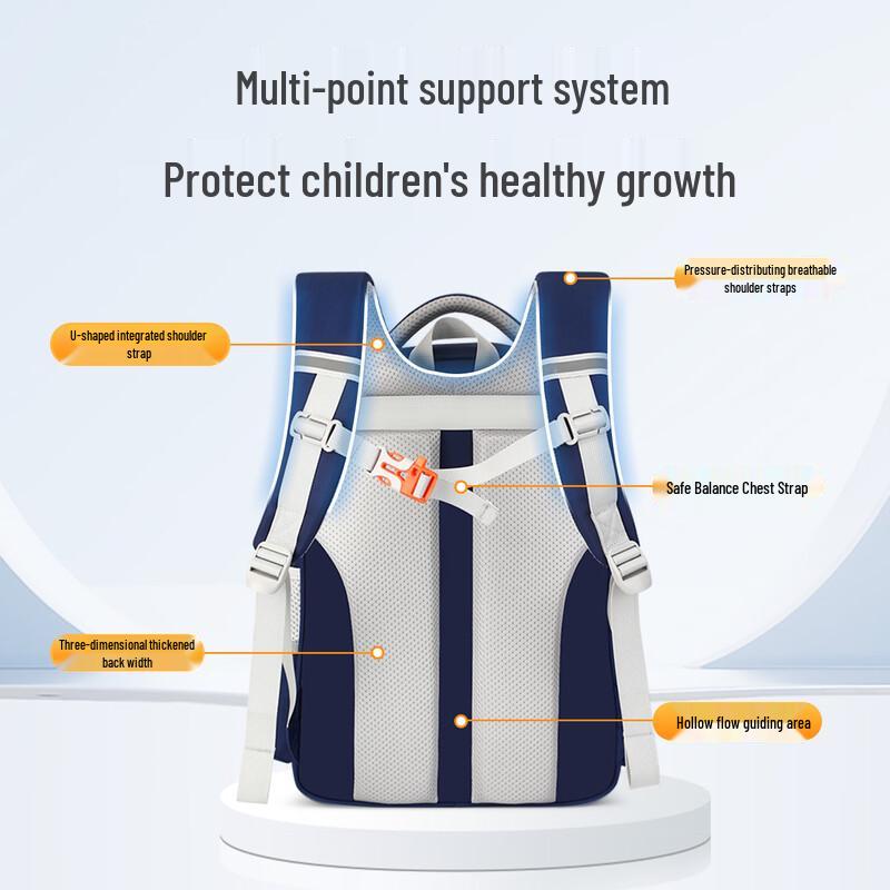Sunlight 8 AM Ergonomic School Backpack for Primary Students
