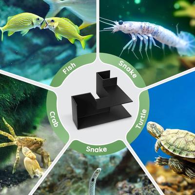 Sicherer Aquarium-Ecktunnel Dekorative Verstecke Platz Aquarien Unterschlupf Höhle Ausstellungs-Tunnel für Fische Garnelen und Reptilien