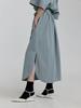Molly Oli Swift Banding Shirt Long Skirt [Gray]