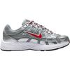 Nike P-6000 GS Retro Pegasus Inspired Lifestyle Sneakers Silver Red Kids HV5064-002