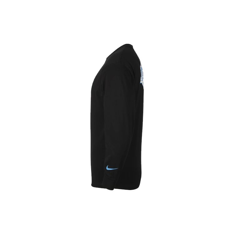 Nike NBA Courtside City Edition Los Angeles Lakers Casual Sports Crew Neck Long Sleeve Sweatshirt Men Tops Black CT9406-010