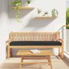 Pallet Cushion Black 200 x 40 x 8 cm Oxford Fabric