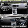 Suede Leather Dashmat for VOLVO S60 T5 2 Gen 2011-2018 Black/Brown Dashboard Cover Sun Shade Carpet Non-slip Pad Accessories
