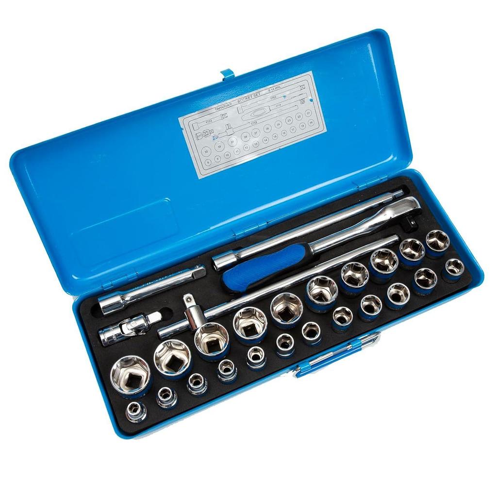 S14HXL 1/2-Inch Square Drive Socket Set Hand Tools for Professionals (Pack of 1)