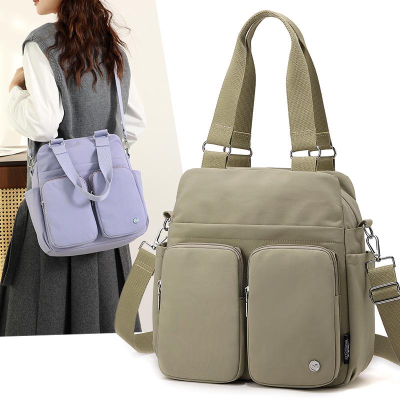 Women's Lightweight Nylon Shoulder Bag Large Capacity Hand Crossbody Bag