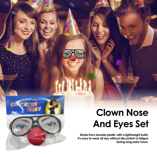 Lustige Scherzbrillen für Party Neuheit Verrückte Brillen für Erwachsene Kinder Karneval Scherz Zubehör Seltsame Sonnenbrillen für Halloween