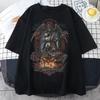 Vintage TShirts Nightmare Before Christmas Print Shortsleeve Gothic Women Unisex Tshirt Top Y2K Shirt Streetwear Harajuku