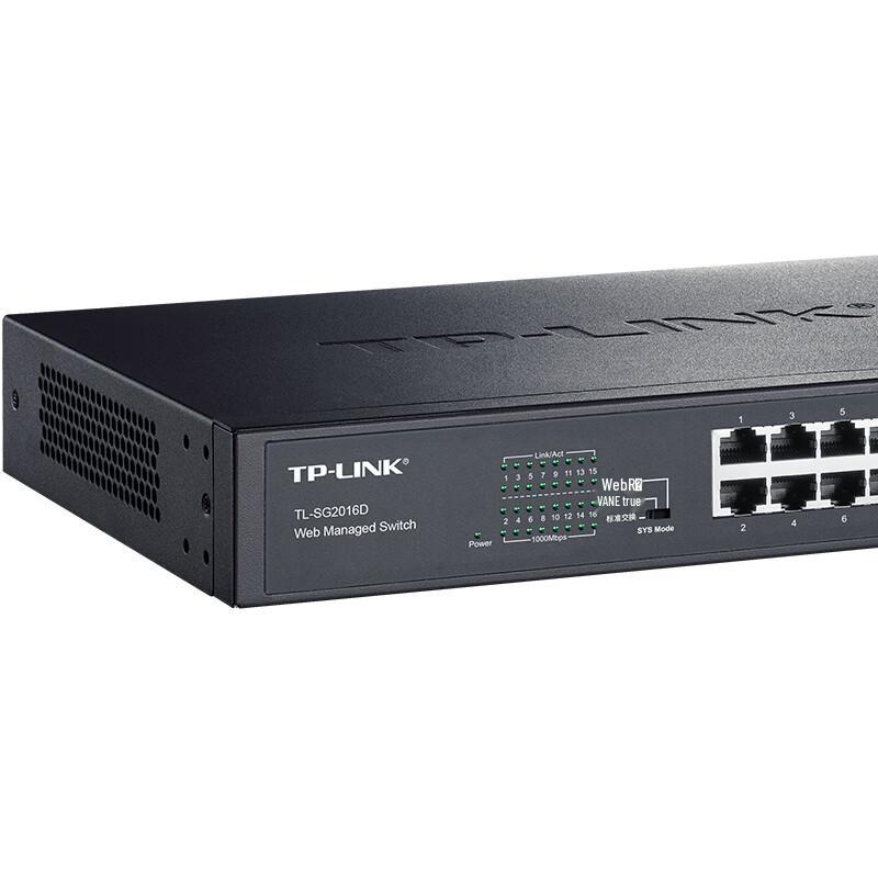 TP-LINK TL-SG2016D 16-Port Gigabit Web/Cloud Managed Switch