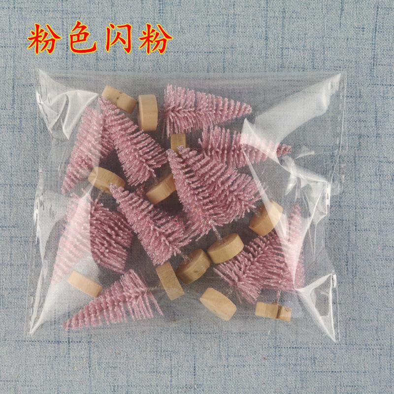 12 Stück DIY Mini Weihnachtsbaum Sisal Seide Zeder - Tischdekoration Kleiner Weihnachtsbaum - Gold S Blau Grün Weiß Mini Baum