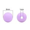 30pcs 8mm Mixed Colors Frosted Acrylic Beads Round Loose Spacer Beads for Necklace Bracelet Keychain DIY Jewelry Craft Making Beads