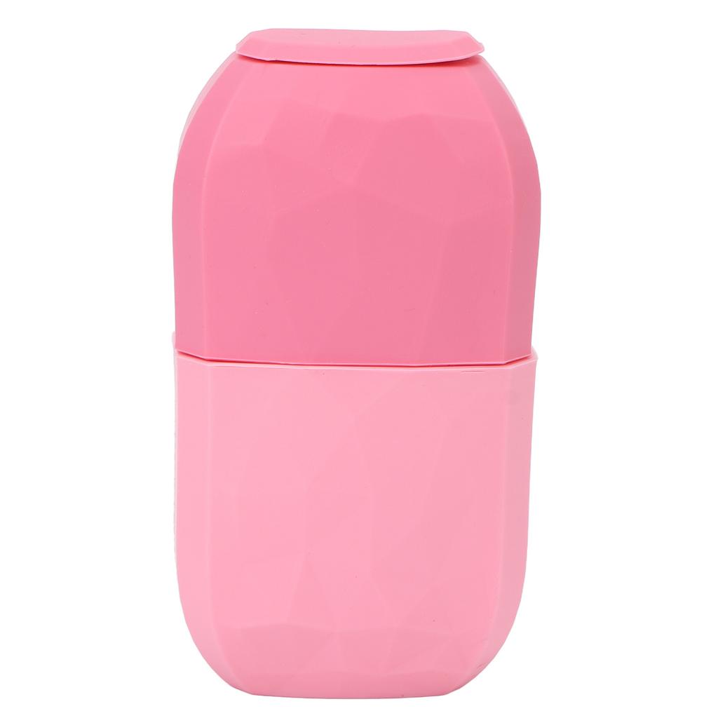 Ice Roller Comfortable Hand Feeling Removing Puffiness DIY Skin Care Reusable Silicone Face Ice Massager for HomePink