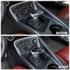 Carbon Fiber Gear Shift Knob Cover Sticker Head Trim for Challenger Charger 15+