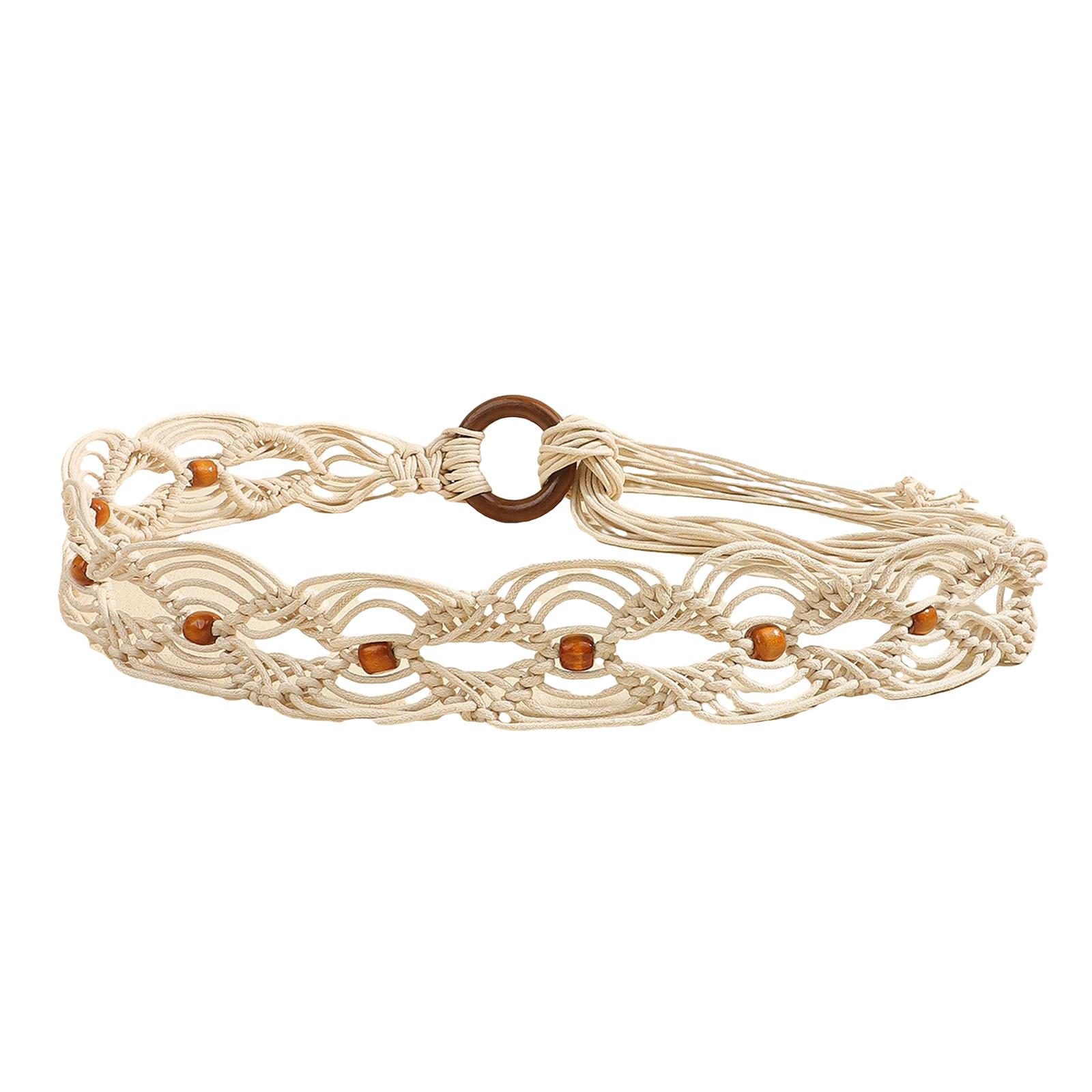 

Этнический плетеный пояс для вечеринки, пояс на талию, унисекс, стильный, художественный пояс, мода для мужчин и женщин E