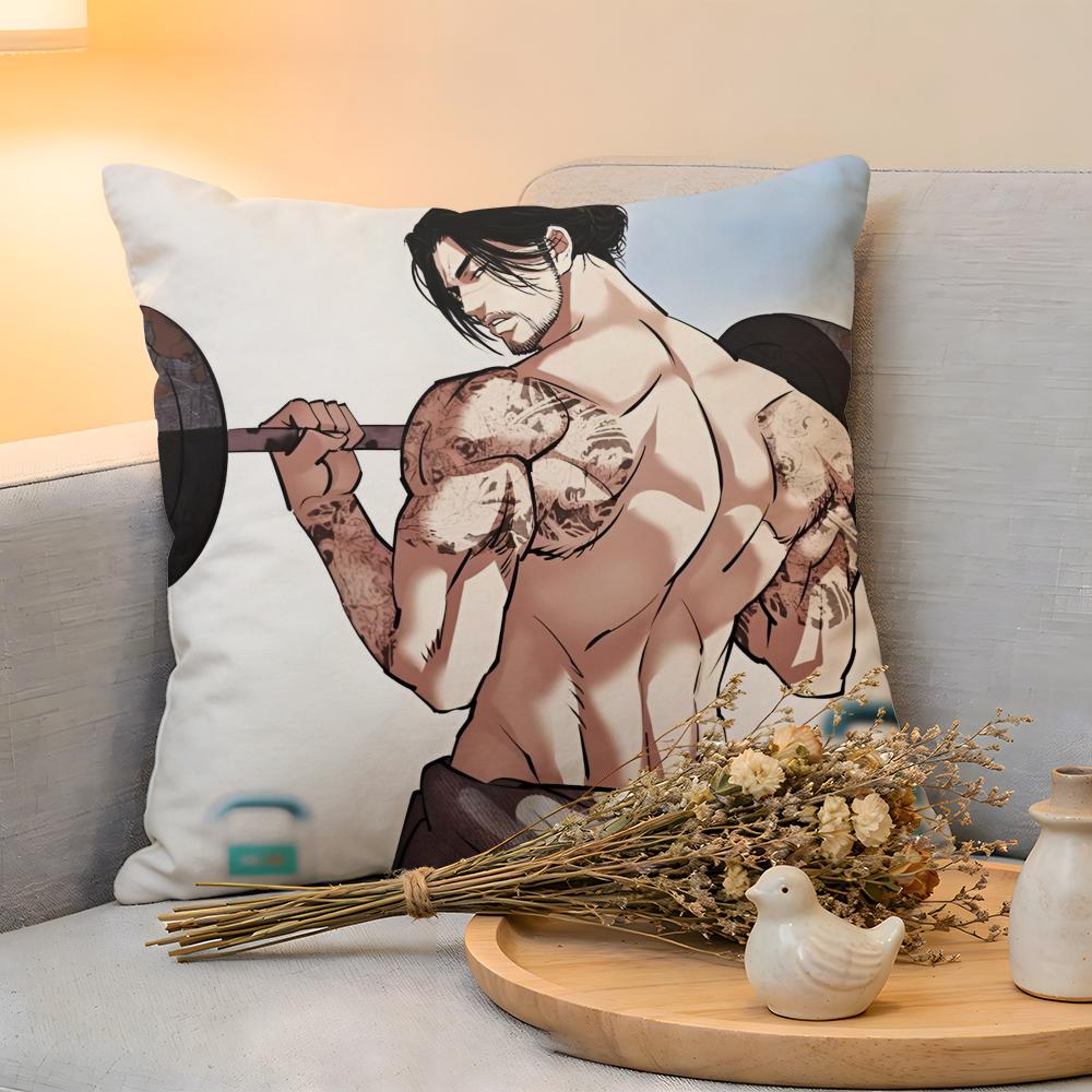 Cushion Cover Linen SkinFriendly Soft Decorative Case For Sofa Home Decor Korea Anime LLookism Pillow cover