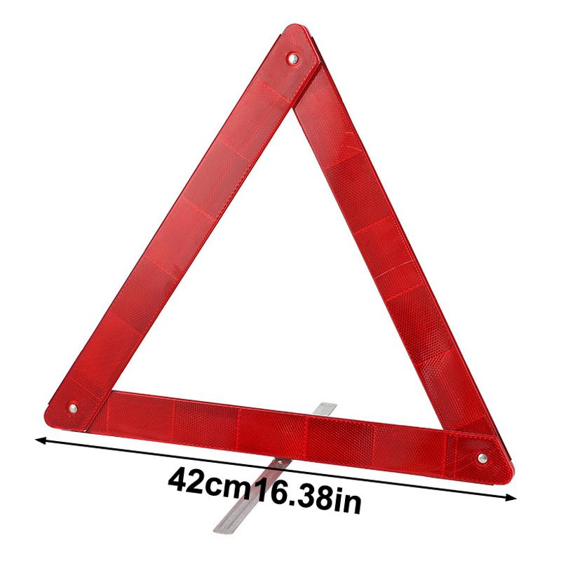 2Pcs Car Tripod Folded Stop Sign Reflector Emergency Breakdown Warning Tool Triangle Reflective Safety Hazard Car Accessories