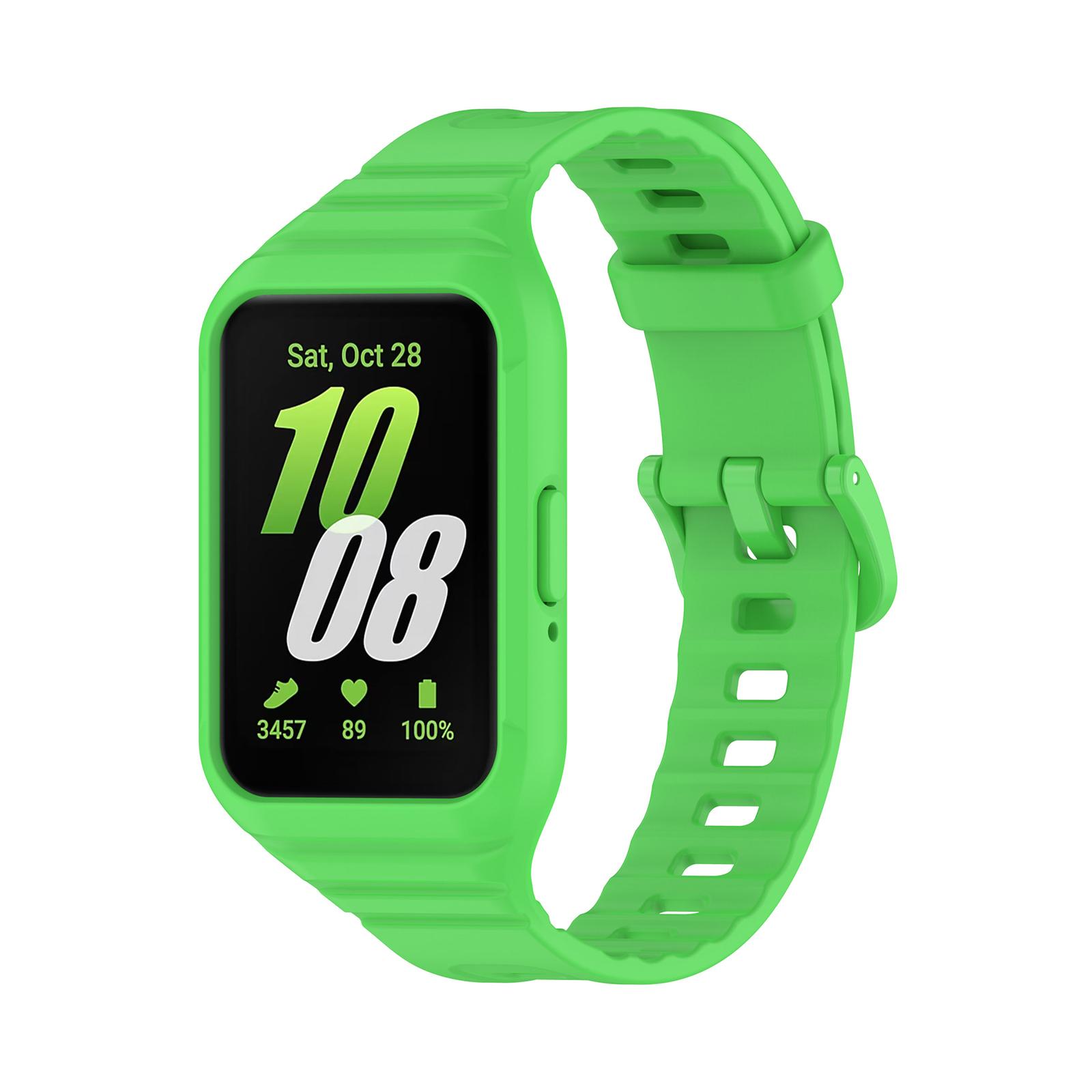 

Силиконовый ремешок для часов с защитным чехлом для Fit 3 Watch Bands Soft Belt Case Cover 11