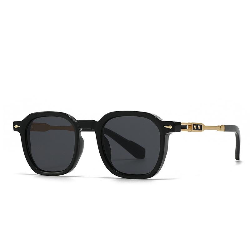  Fashion Square Men Sunglasses Retro Gradient Green Shades UV400 Rivets Women Sun Glasses
