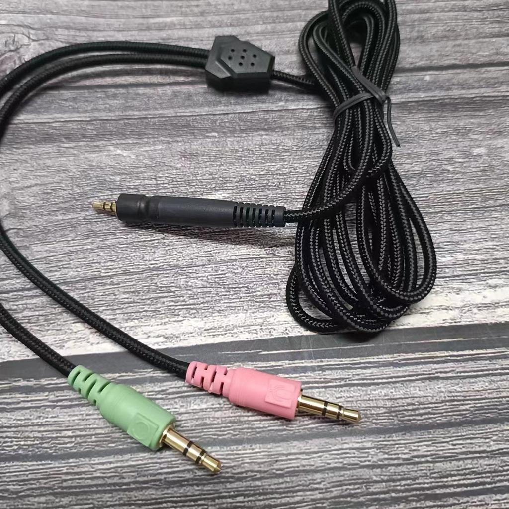 Braided UNP PC Cable for Sennheiser Game One PC 373D GSP350 GSP500 Headphone Cord Better Sound Ranges User Friendly Wire
